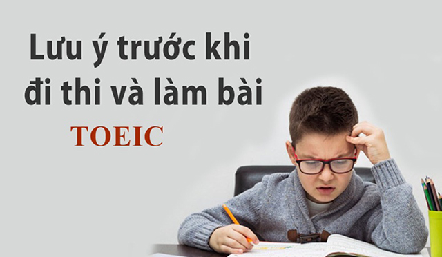 điều cần làm trước khi thi toeic