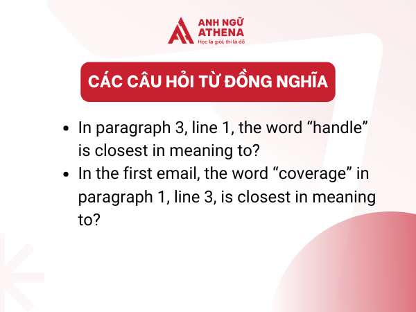 câu hỏi từ đồng nghĩa part 7 toeic