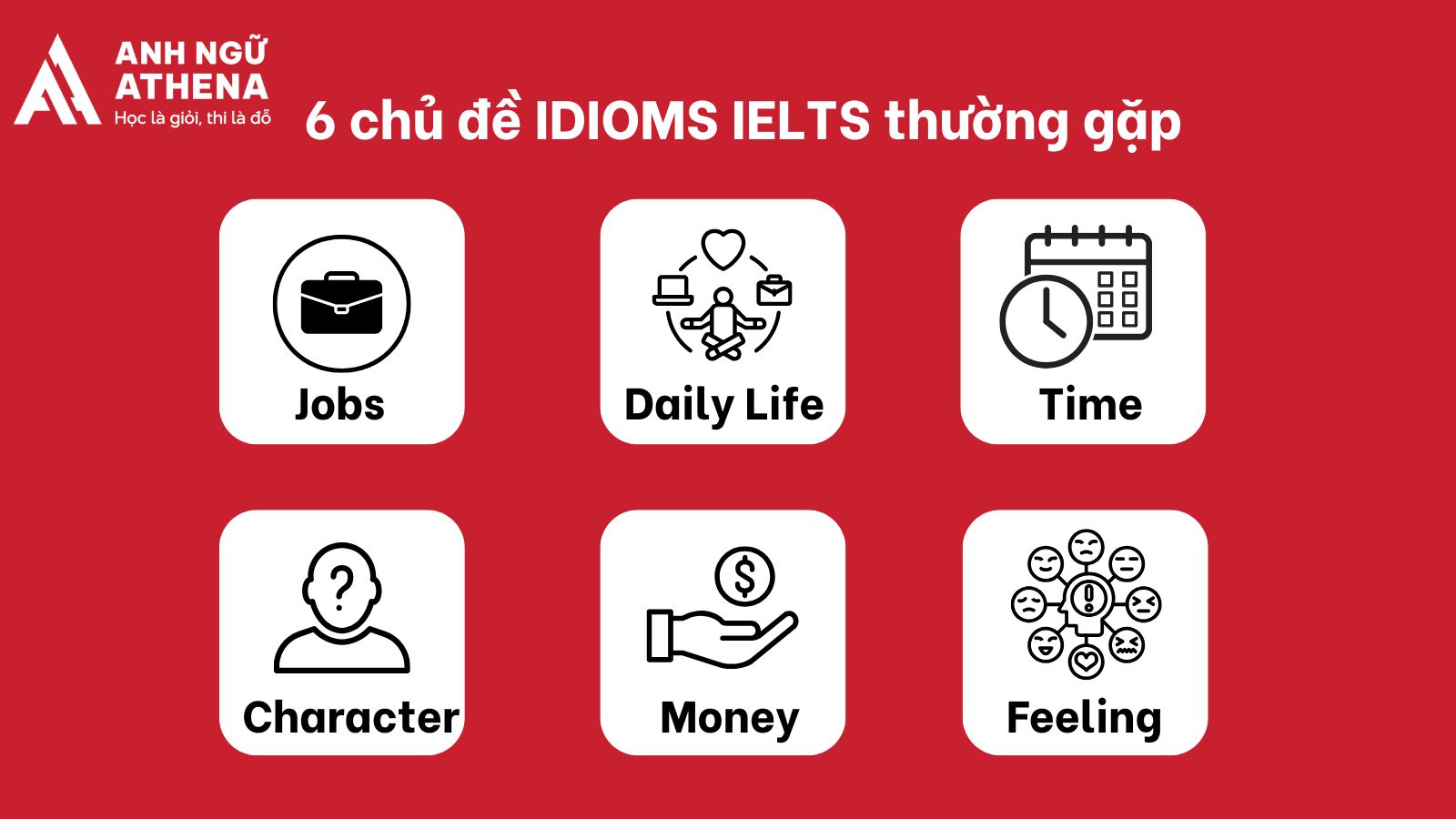 6 chủ đề idioms IELTS