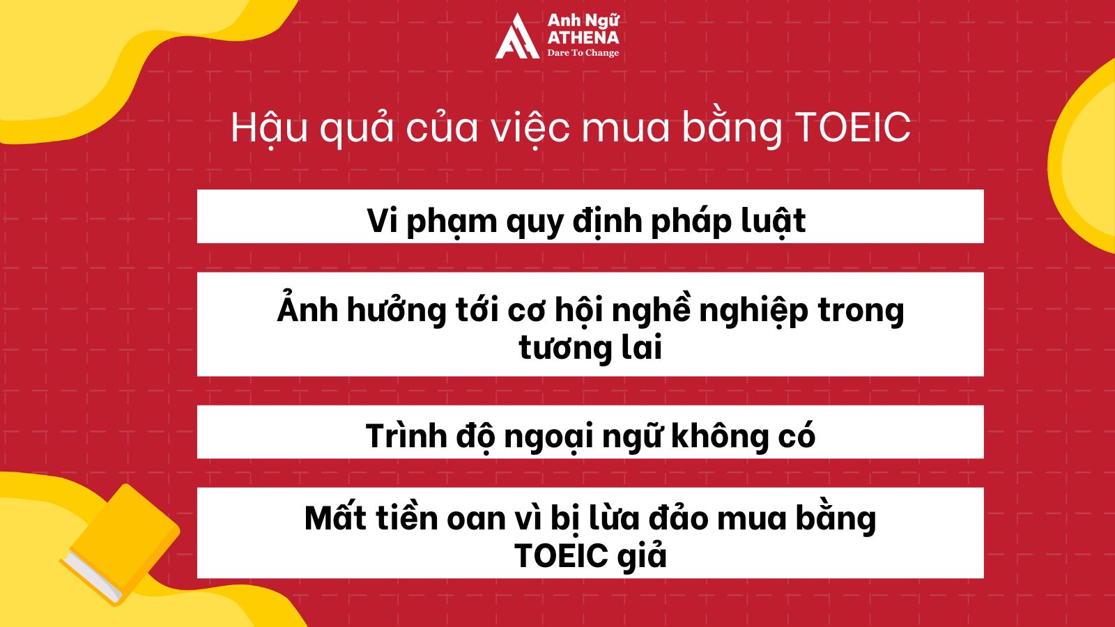 Hậu quả của mua bằng TOEIC