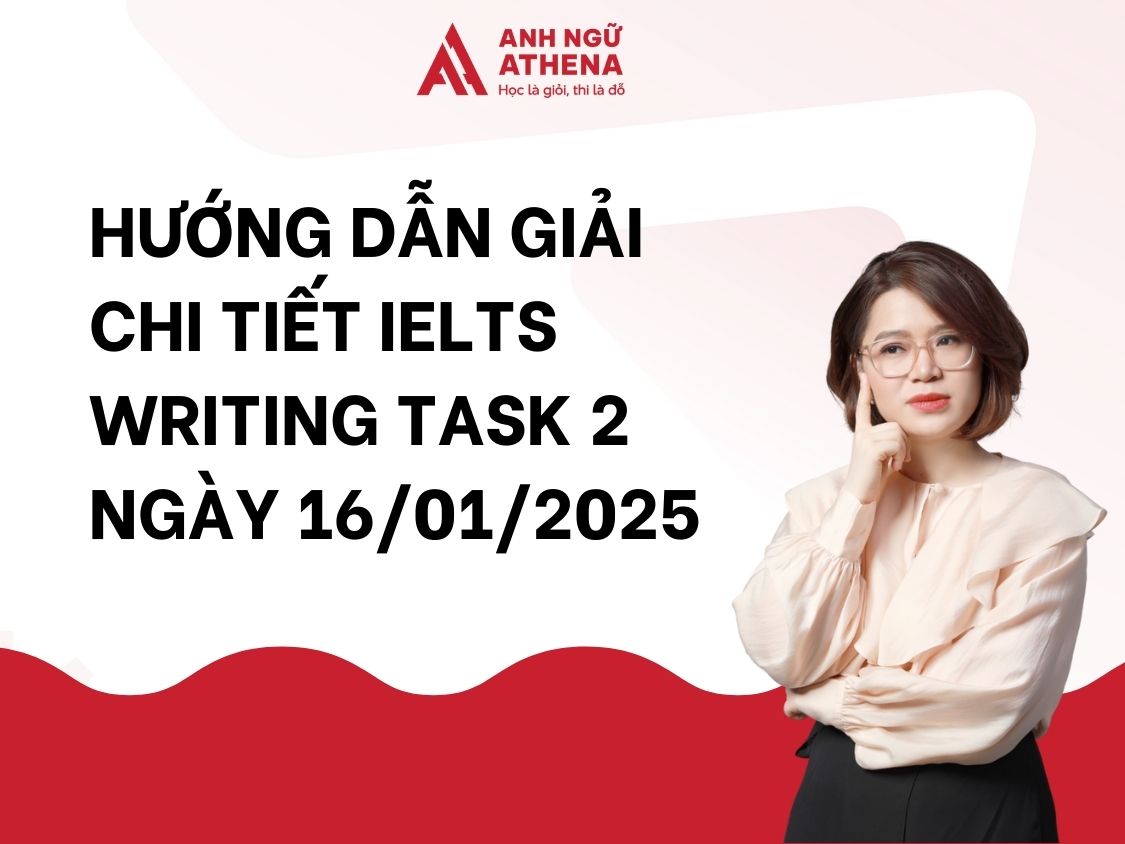 Giải đề thi IELTS Writing Task 2 ngày 16/01/2025