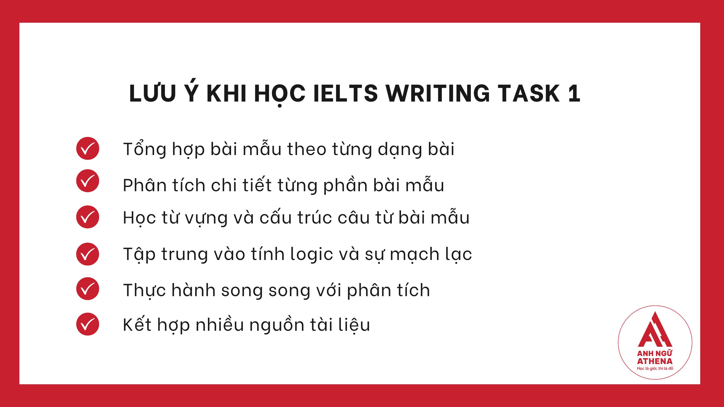 Lưu ý khi học IELTS Writing Task 1 Simon